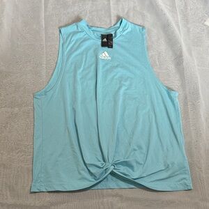 Adidas Sky Blue Sleeveless Top
